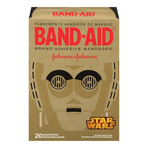 Band-Aid Star Wars Adhesive Bandages, Assorted Sizes, 20 Ea